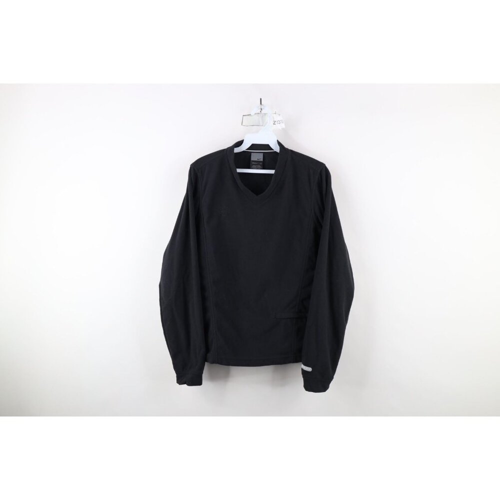 Vintage Nike Womens Medium Travis Scott Mini Swoosh Soccer Fleece Sweater Black